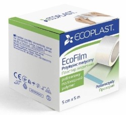 Пластырь медицинский фиксирующий Ecoplast Экофилм полимерный р. 5смх5м