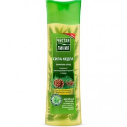 Шампунь-уход Чистая линия Сила кедра для истонченных и редеющих волос 400 мл
