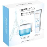 Набор подарочный, Dermedic (Дермедик) 50 мл + 15 мл Гидрейн3 Гиалуро крем глубоко увлажняющий дневной SPF15 + крем для кожи вокруг глаз + Бонус 50% скидка на крем-гель