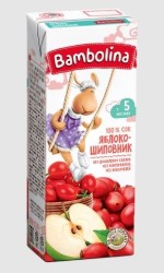 Сок Bambolina яблоко шиповник с 5 мес. 200 мл