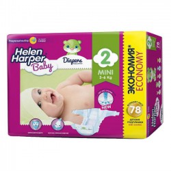 Подгузники 78 шт. Helen Harper мини 3-6 кг