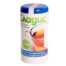 Заменитель сахара табл. 1200 шт. Сладис дозатор