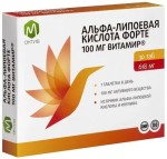 Альфа-липоевая кислота форте 100 мг Витамир, М актив таблетки 618 мг 30 шт