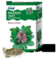 Бадана лист сырье 50 г 1 шт.