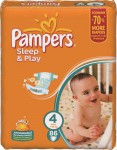 Подгузники, Pampers (Памперс) 7-18 кг р. 4 №86 слип энд плей макси ромашка