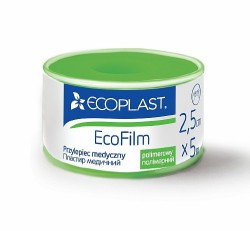 Пластырь медицинский фиксирующий Ecoplast Экофилм полимерный р. 2.5смх5м
